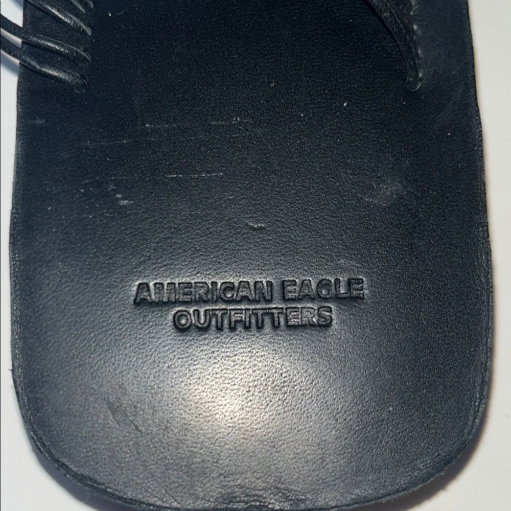 American Eagle Outfitters Size 7 Black Women's Leather Sandals